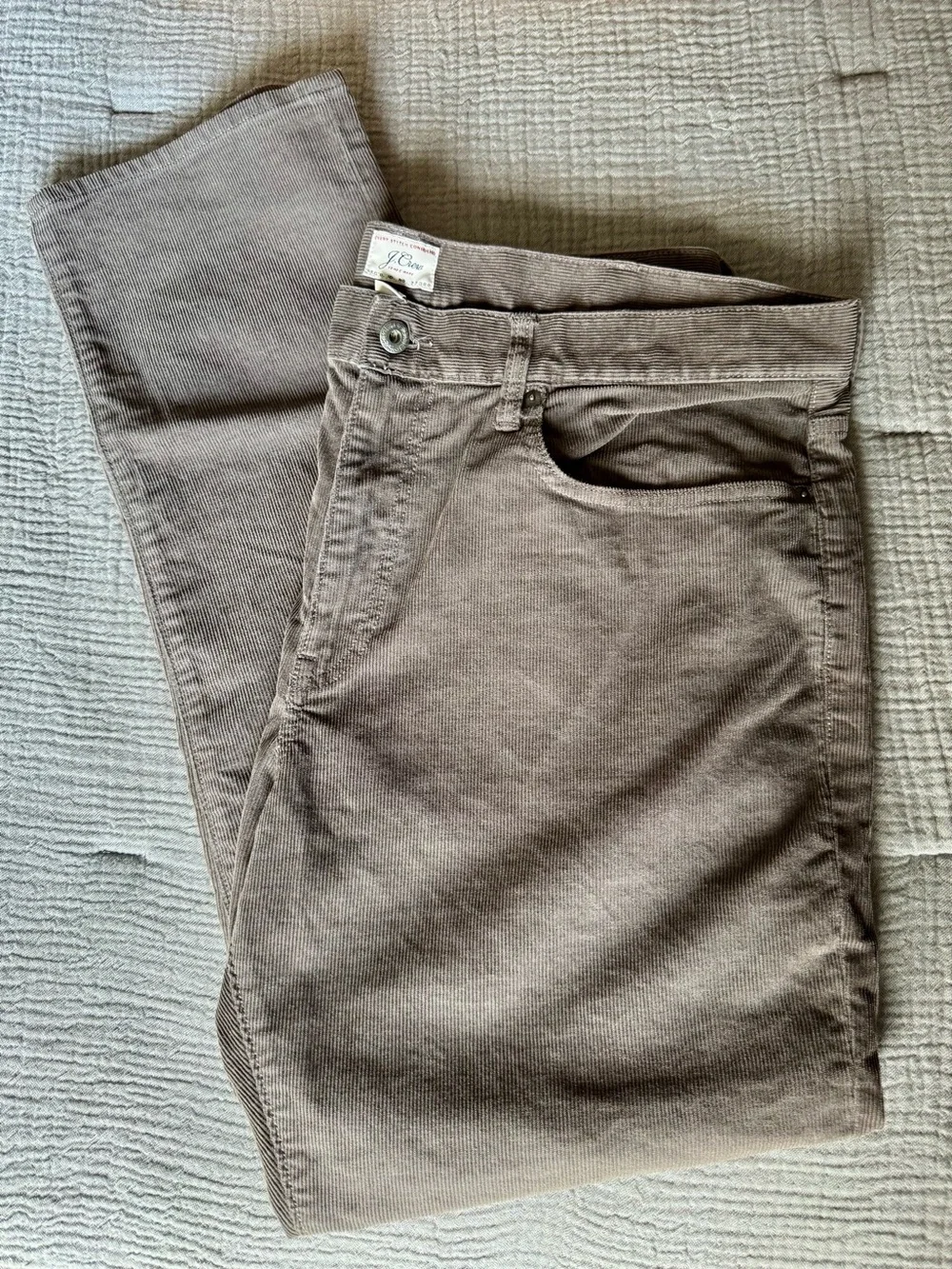 J. Crew Men's Taupe Corduroy Pants